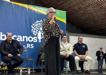 Beth Colombo na convenção dos Republicanos: candidatura está decidida e agora partido inicia tratativas para definição de um vice. Foto: Divulgação/Republicanos