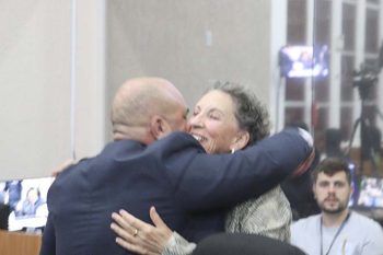 Rita Sanco e Cristiano Kingeski, na sessão especial de segunda / Foto: GG
