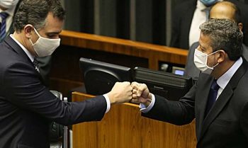 Rodrigo Pacheco, presidente do Senado, e Arthur Lira, presidente da Câmara Federal