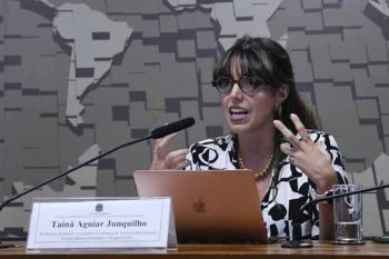 Tainá Junquilho é uma das integrantes da comissão sobre Inteligência Artificial no Brasil criada no Senado