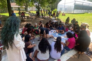 acadêmicos de Gravataí aldeia guarani