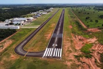 Imagem divulgada pelo Alô Gravataí para divulgar o aeródromo