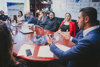 David Almansa apresentou suas propostas ao Sindilojas nesta quinta-feira | Fotos @andresapaiva