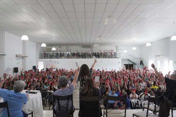 Assembleia dos professores, em 2025
