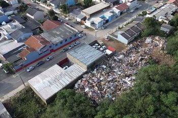 Aterro temporário, no Distrito Industrial / Foto COLETIVO MATO DO JULIO