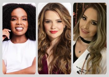 bbb Thelma Assis, Marcela MacGowan e Amanda Meireles: ex-BBB estão em Canoas. Montagem: RB