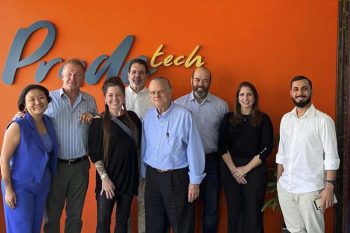 CEO e comitiva da Tellescom no PradoTech, em Gravataí