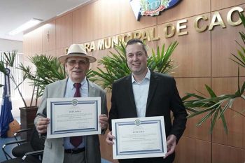 Cristian e João Paulo foram diplomados nesta segunda-feira