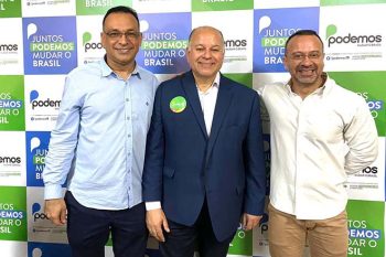 Dilamar, Levi e o presidente estadual Everton Braz