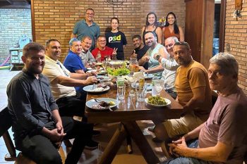 Jantar na casa do deputado reuniu Zaffa, Davi e vereadores