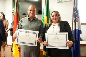 Jussara e Mano foram diplomados e tomaram posse dia 5