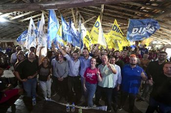 Dimas reuniu 1,4 pessoas no CTG Aldeia dos Anjos, entre prefeitos, vereadores e delegações de 50 municípios