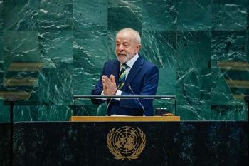 Presidente Luis Inácio Lula da Silva, na abertura da 80ª Assembleia Geral da Organização das Nações Unidas (ONU),  em Nova Iorque