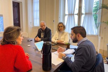 Patrícia e Marco Alba com o vice-governador Gabriel Souza