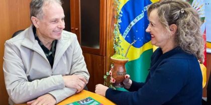 Patrícia Alba e Marco Alba nesta segunda-feira, na AL