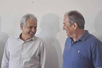 Marco Alba e Luiz Zaffalon, em foto antes do rompimento político