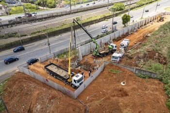 Obra está 89% pronta; a foto da Prefeitura é de dezembro de 2025, quando o percentual era de 87%