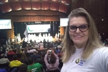 Nilce Bragalda concorre a deputada estadual pelo PL em apoio à reeleição de Bolsonaro. Foto: Reprodução Facebook