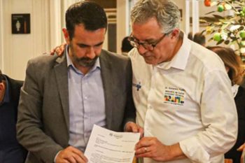 Secretário Régis Fonseca com ministro Alexandre Padilha, em Brasília
