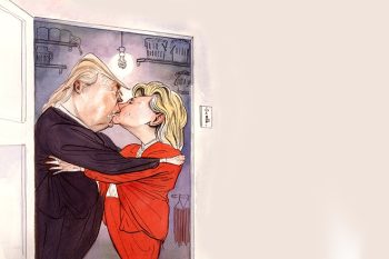 Trump Hillary Closet Final, por Steve Brodner