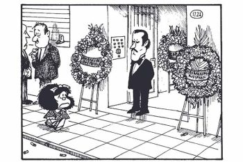Os quadrinhos reproduzidos neste artigo são coletânea El amor según Mafalda, de Quino