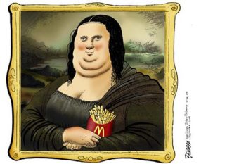 Arte por Breen | McDonalds abre no Louvre