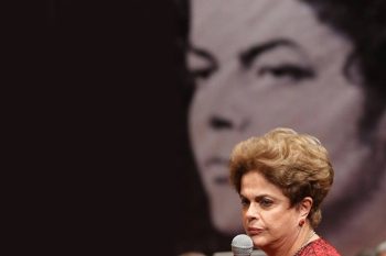 Dilma Rousseff um dia antes de sofrer o impeachment