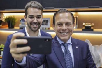 Eduardo Leite e João Dórias, governadores do Rio Grande do Sul e São Paulo