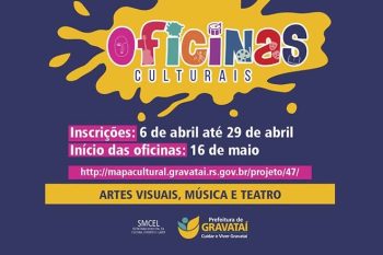 Ao todo, são oferecidas 160 vagas para turmas de violão, percussão, escultura, sopro e teatro