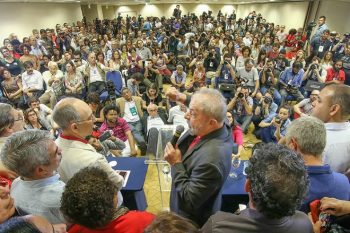 Lula, no pronunciamento de hoje | Foto RICARDO STUCKERT