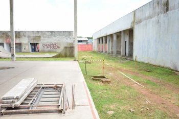 Obras na praça CEUS foram retomadas oficialmente dia 25 de outubro