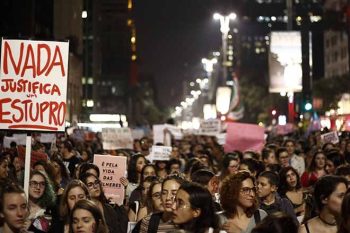Manifestação contra o machismo | Foto SCHINCARIOL | AFP