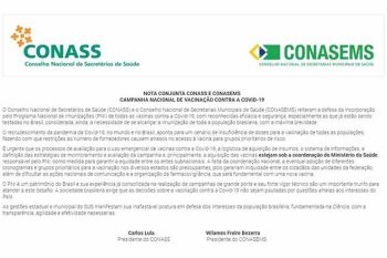 Conass e Conasems divulgaram nota conjunta sobre vacinação no país