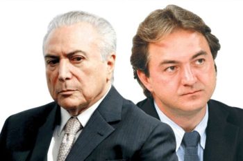 Michel Temer e Joesley Batistas, na arte feita pelo O Globo