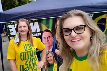 Nilce concorreu a vereadora em 2020 pelo PRTB e ajuda a organizar o ato a favor de Bolsonaro no feriado da Independência. Foto: Reprodução Facebook