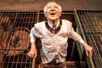 Zé Celso no piso subterrâneo do Teatro Oficina. Foto | LILO CLARETO