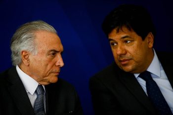 Temer e Mendonça Filho no lançamento do projeto do novo ensino médio | Foto FERNANDO BIZERRA JR