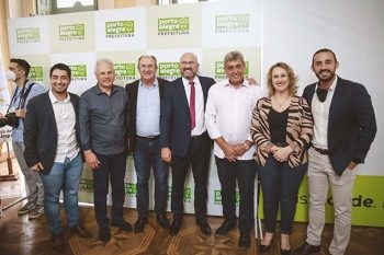 Cerimônia na Prefeitura da Capital teve a presença do prefeito Luiz Zaffalon, da deputada Patrícia Alba e do ex-prefeito Marco Alba, além dos vereadores Alison Silva e Alan Vieira