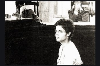 Dilma prestando depoimento durante a ditadura militar