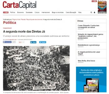 Artigo Luiz Gonzaga Belluzo está publicado na revista Carta Capital