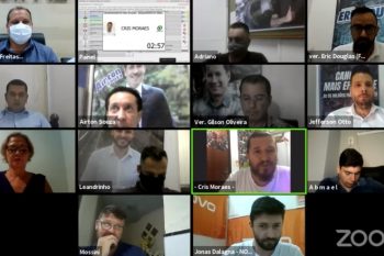 Vereadores se reuniram de forma virtual para sessão desta quinta e aprovaram medidas do Executivo de enfrentamento à pandemia.