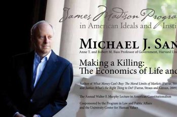 O filósofo Michael Sandel, professor de Harvard