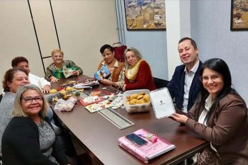 Empreendedoras apresentaram seus trabalhos e pediram apoio para a exposição do seu trabalho