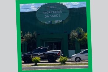 Operação da Polícia ocorreu pela manhã na Secretaria da Saúde no Centro de Canoas. Foto: Reprodução Redes Sociais
