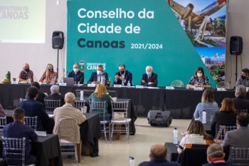 Reunião do Conselho da Cidade decidiu pelo cancelamento do Carnaval 2022 em Canoas. Foto: Alisson Moura/EComPMC