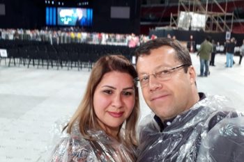 Emílio Neto com a esposa em um evento da Igreja Adventista em 2019; durante a pandemia, vereador foi um dos defensores do distanciamento e, mesmo assim, acabou infectado. Foto: Reprodução Facebook