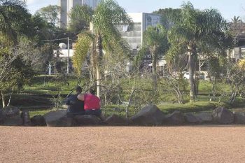 Parcão de Gravataí, domingo, no primeiro domingo sob bandeira vermelha | Foto GUILHERME KLAMT