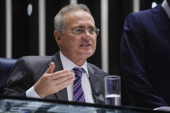 Renan Calheiros preside sessão do Senado no dia 1º de novembro | Foto MOREIRA MARIZ