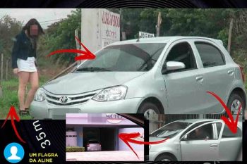 Um dos flagrantes de adultério feito pela equipe da Aline Detetive