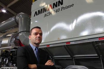 Gilvan Medeiros Pereira é presidente da AMMANN do Brasil, maior exportadora de usinas de asfalto do país, que comemora a produção da unidade número 200 da usina de asfalto série Prime e o início de suas exportações para a Ucrânia